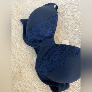 Soma Navy Lace Detail Bra